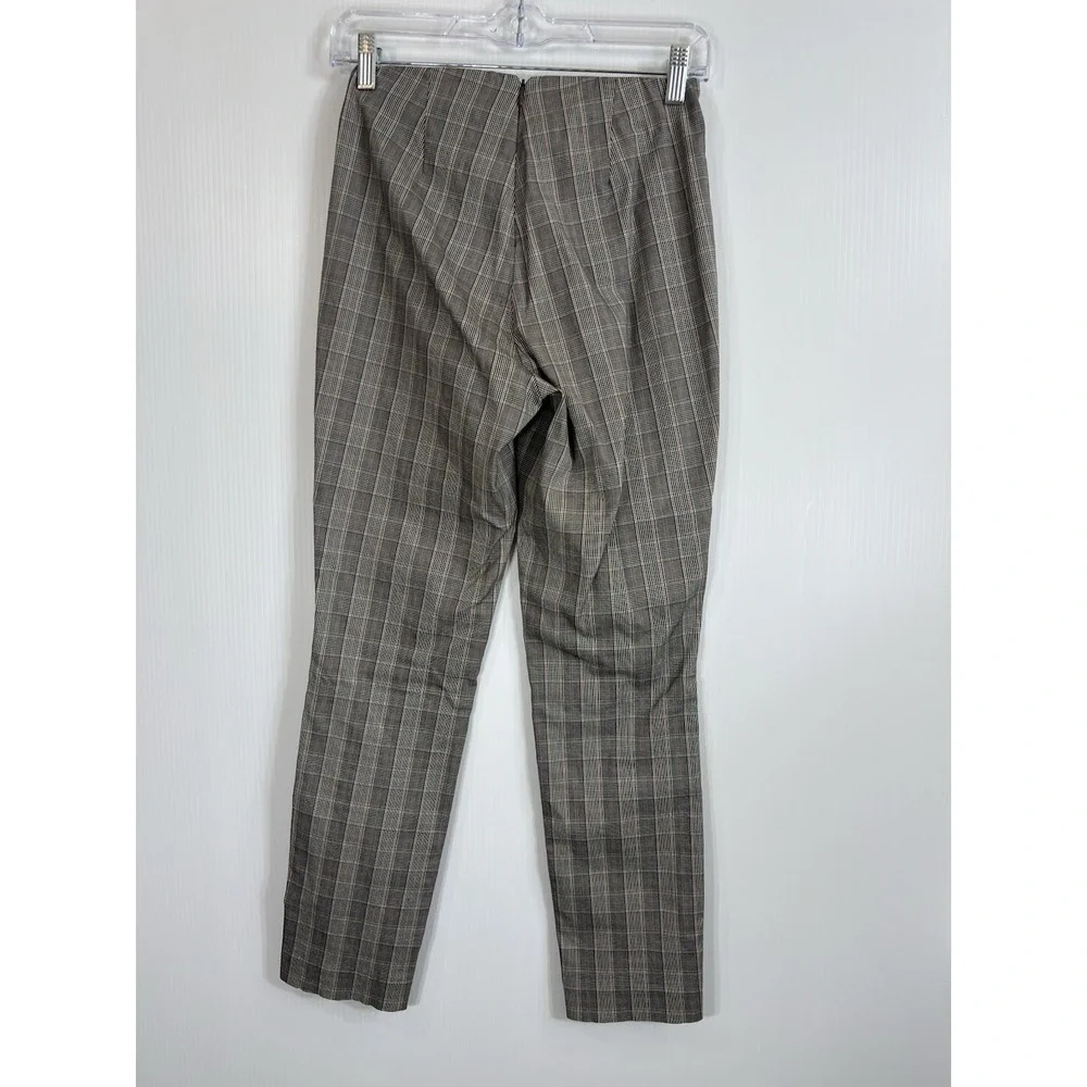 Rag & Bone Simone Plaid Ankle Pants Size 2 Cotton Blend Academia Preppy Back Zip